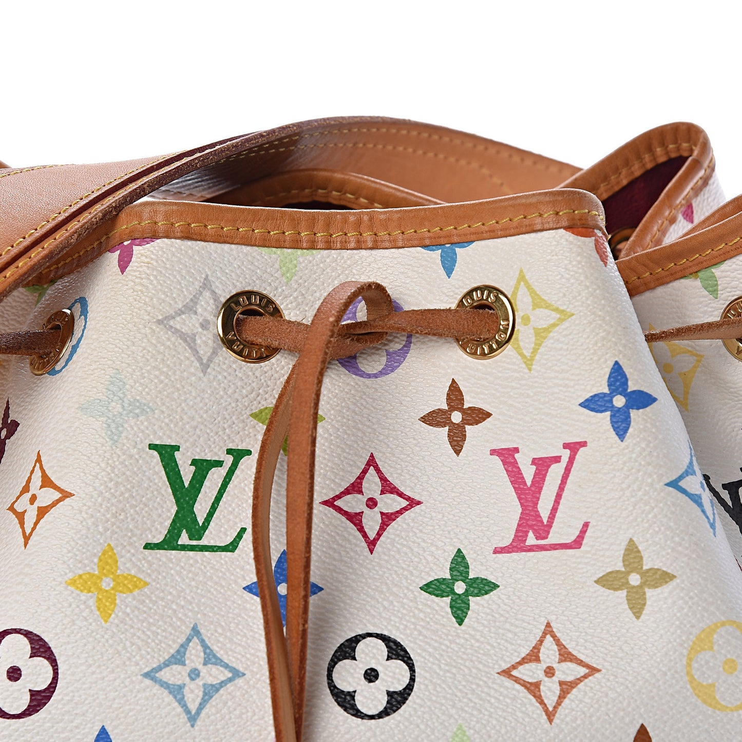 Monogram Multicolor Petit Noe White