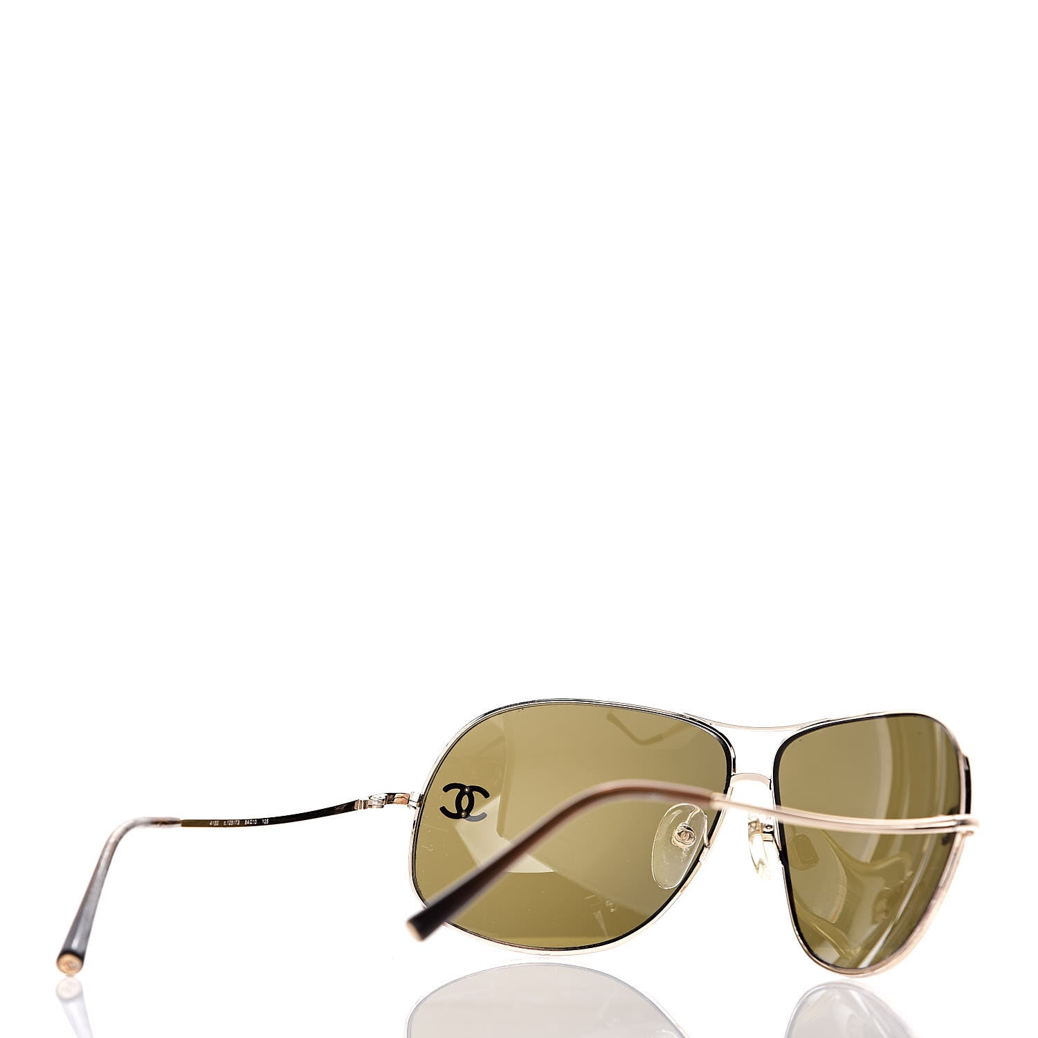 Chanel Aviator Sunglasses 4132 Gold 4 of 10