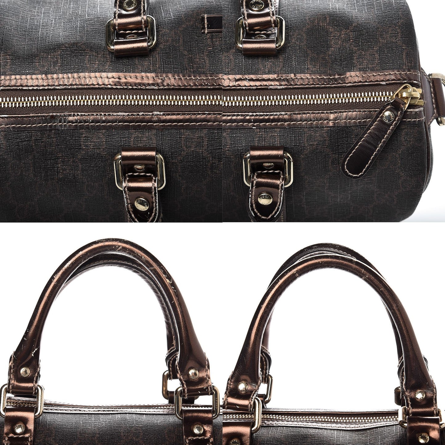 Metallic Monogram GG Plus Boston Tote Bronze