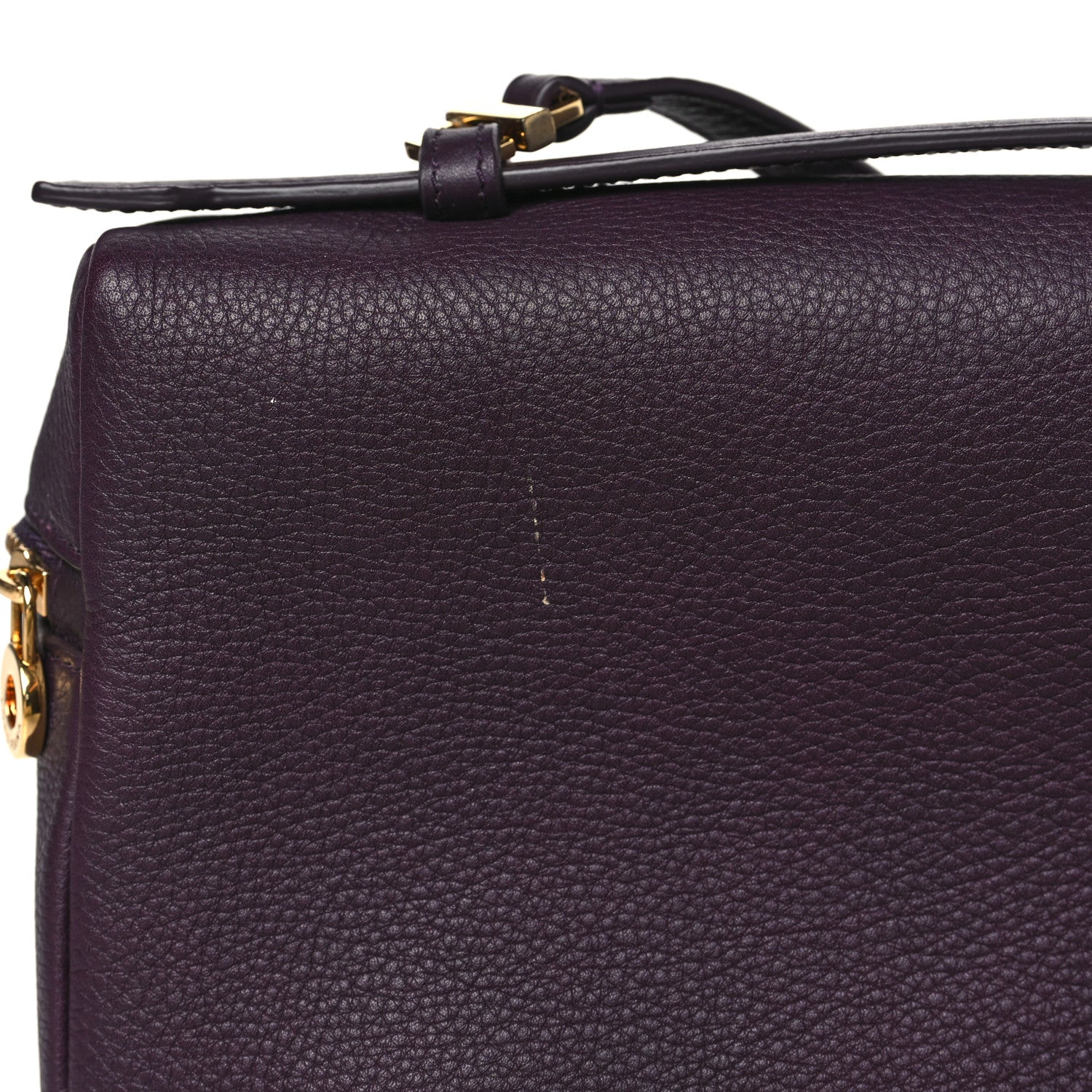 Loro Piana Grained Calfskin L19 Extra Pocket Pouch Plum 11 of 11