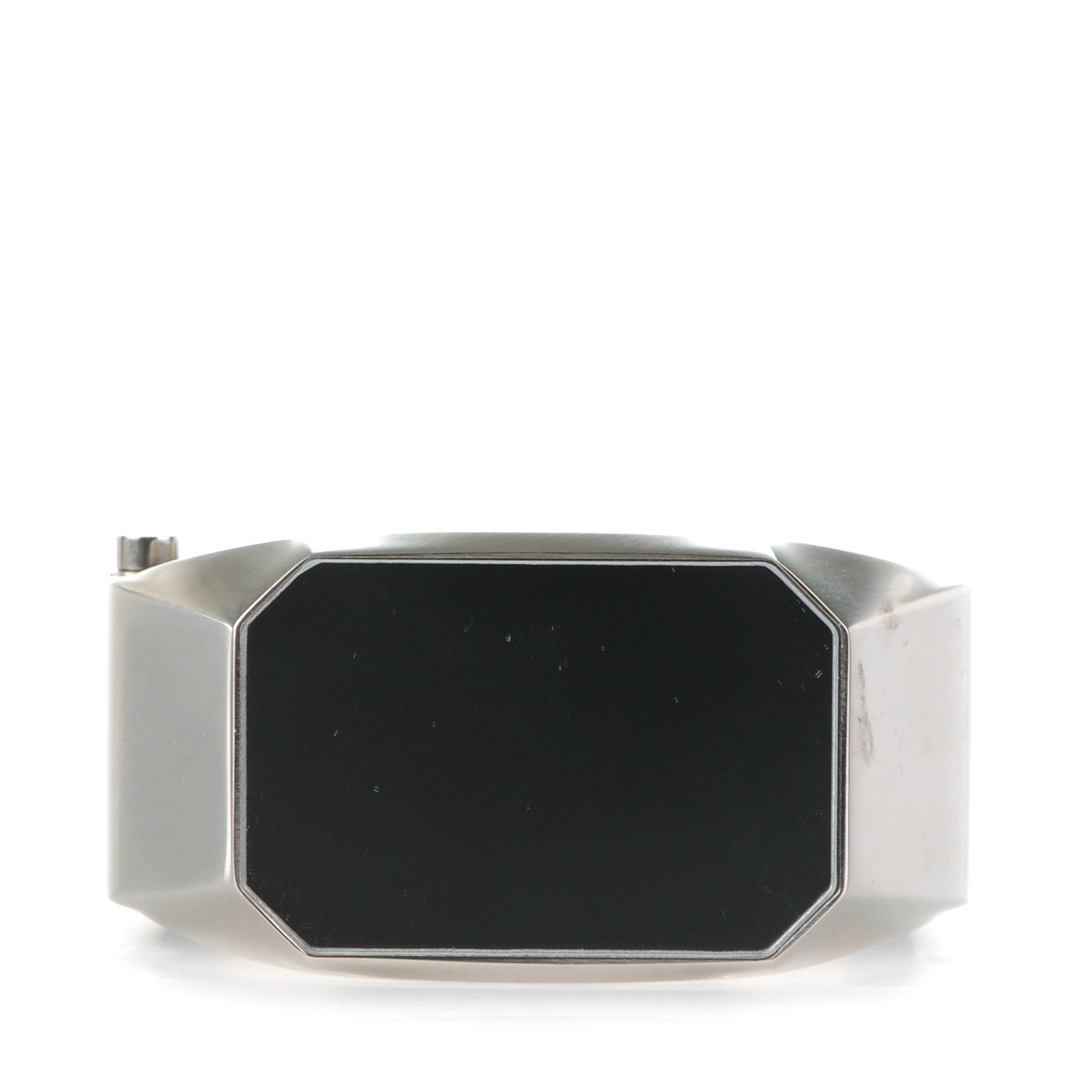 Chanel Metal CC Mirror Cuff Silver 3 of 5