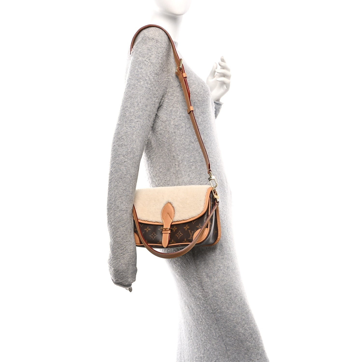 Louis Vuitton Monogram Shearling Diane NM 2 of 9