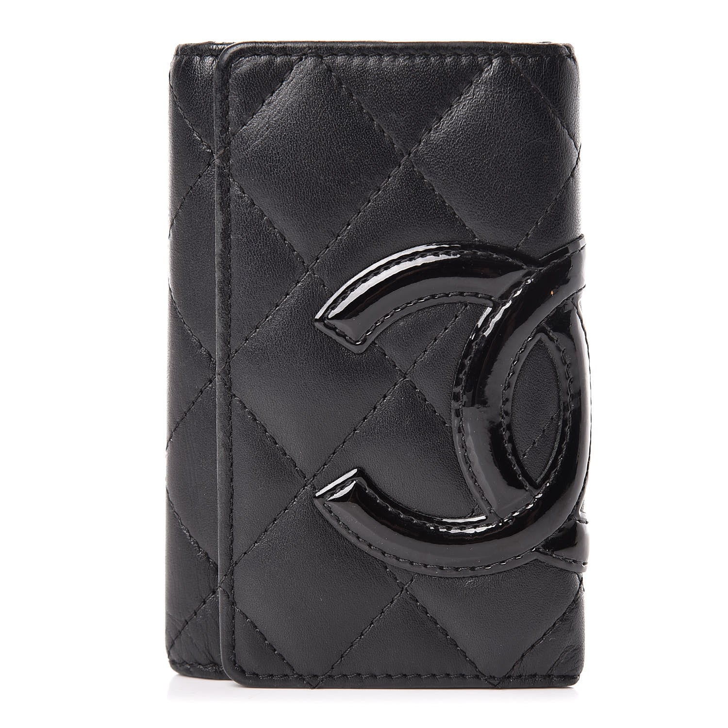 Chanel Calfskin Quilted Cambon 6 Key Holder Black 1 of 12