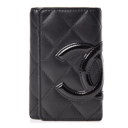Chanel Calfskin Quilted Cambon 6 Key Holder Black 1 of 12