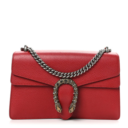 Gucci Dollar Calfskin Swarovski Crystal Small Dionysus Shoulder Bag Hibiscus Red 1 of 10