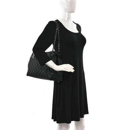 Chanel Lambskin Quilted Chanel 7 Tote Black 2 of 9