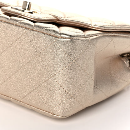 Chanel Metallic Lambskin Quilted Mini Square Flap Gold 9 of 10
