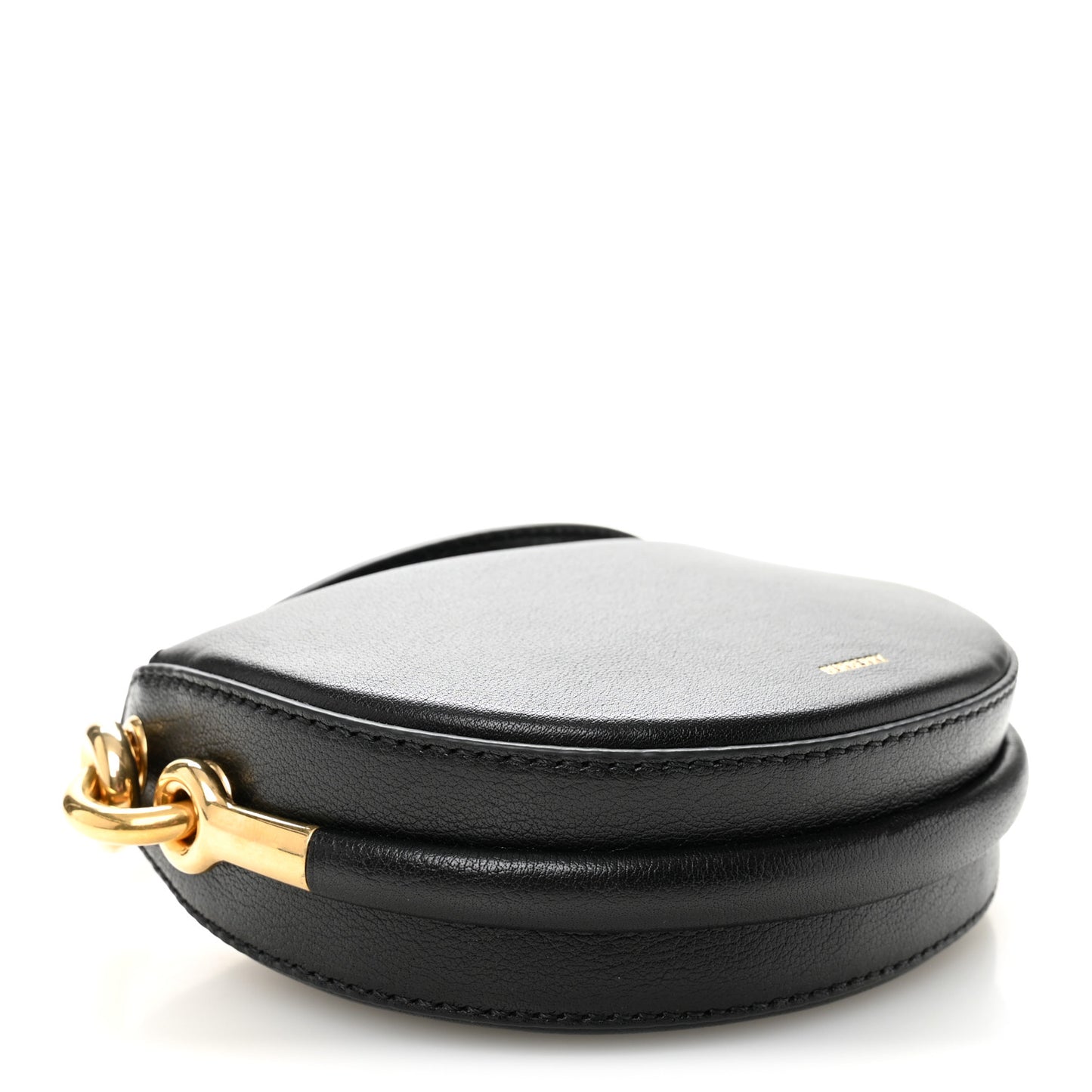 Lambskin Bridle Calfskin Runway Clutch Black