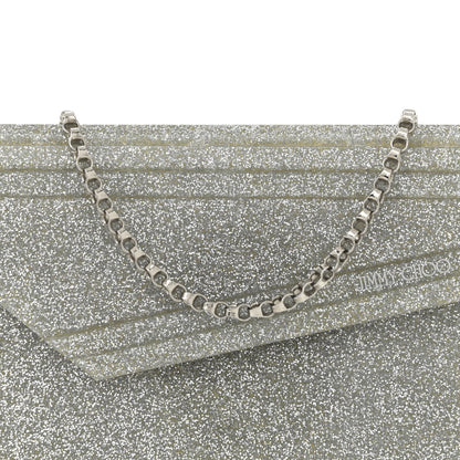 Jimmy Choo Acrylic Glitter Micro Candy Clutch Silver 7 of 11