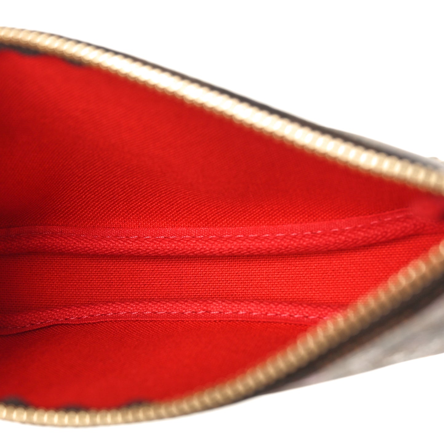 Damier Ebene 2019 Christmas Animation Mini Pochette Accessories Red