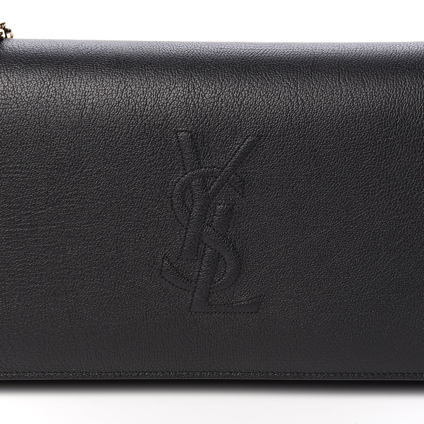 Calfskin Monogram Belle de Jour Chain Clutch Black