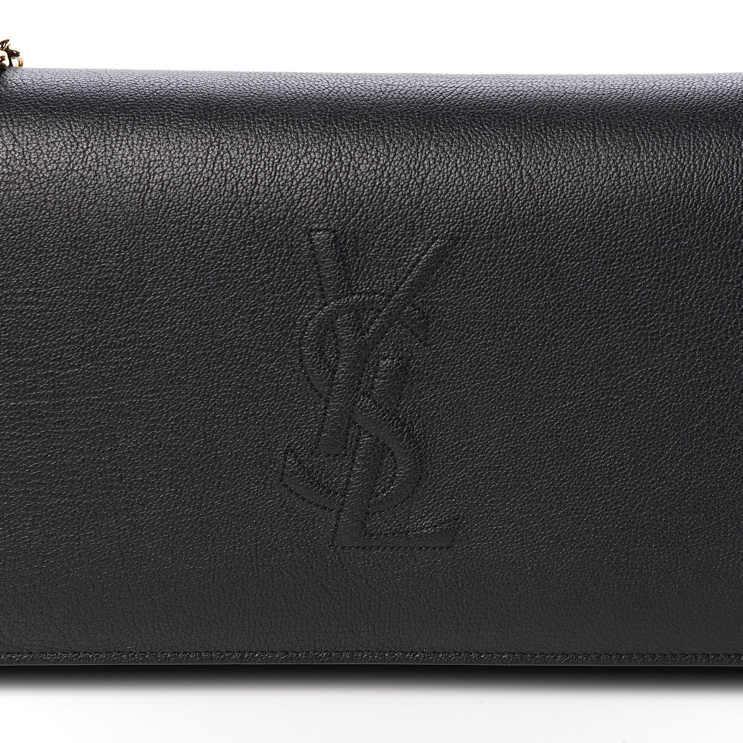 Saint Laurent Calfskin Monogram Belle de Jour Chain Clutch Black 8 of 9