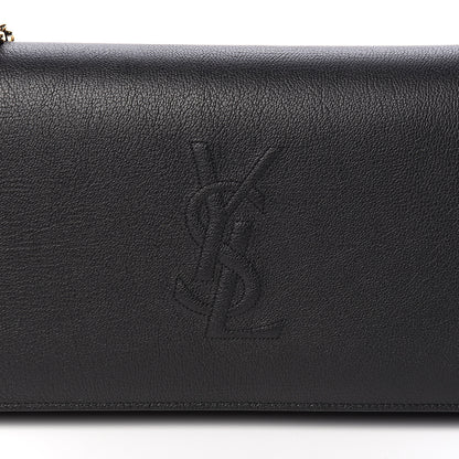 Saint Laurent Calfskin Monogram Belle de Jour Chain Clutch Black 8 of 9