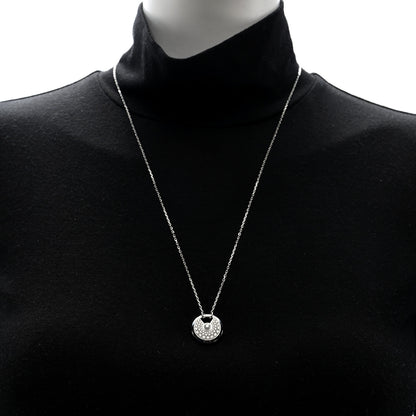 Cartier 18K White Gold Diamond SM Amulette de Cartier Pendant Necklace 3 of 7