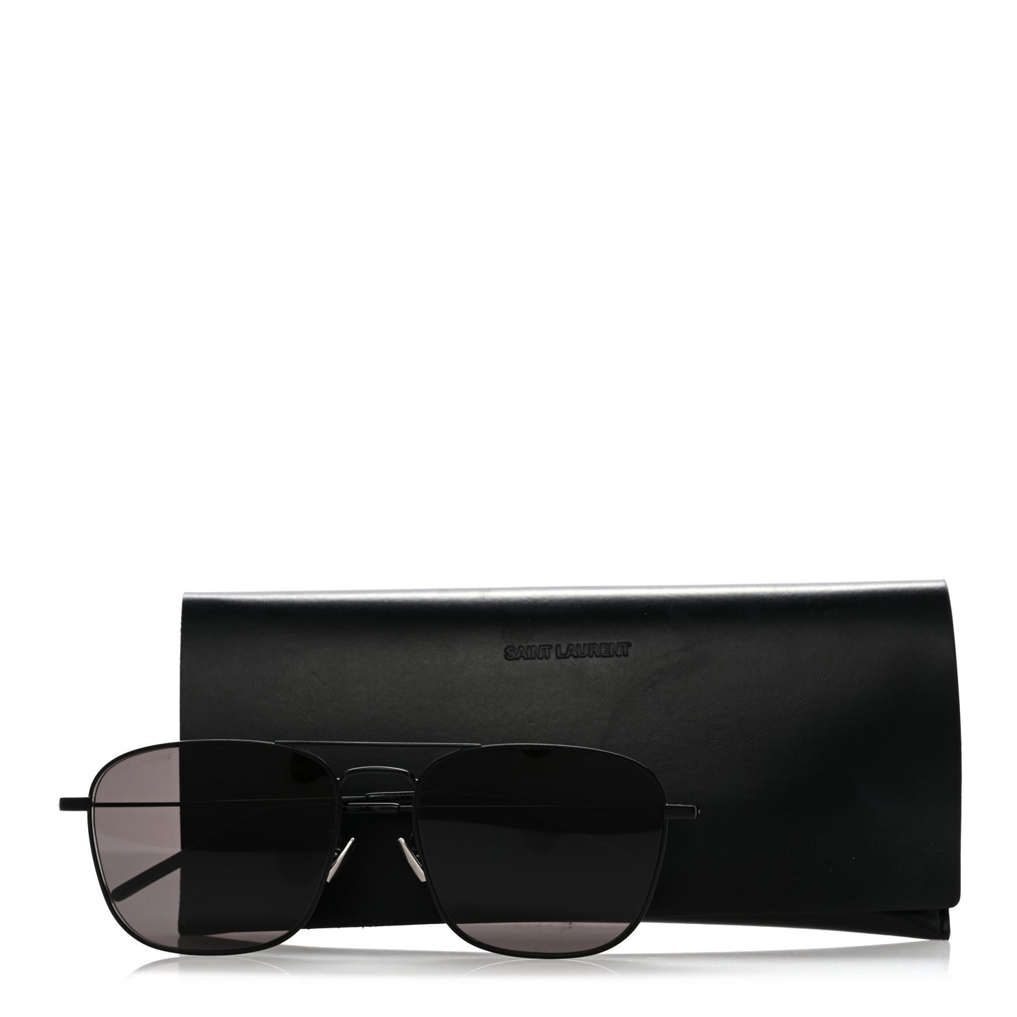 Acetate Metal Aviator SL309 Sunglasses Black