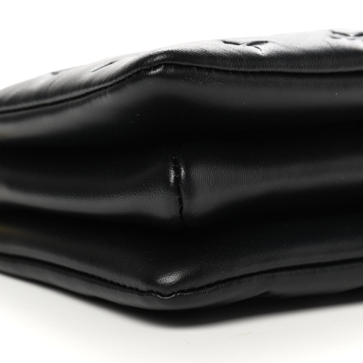 Lambskin Embossed Monogram Coussin BB Black