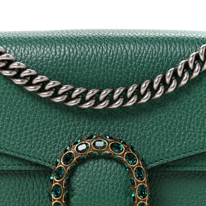 Gucci Pebbled Calfskin Small Dionysus Shoulder Bag Emerald 8 of 11