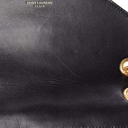 Saint Laurent Metallic Calfskin Matelasse Chevron Monogram Medium College Satchel Multicolor 11 of 13