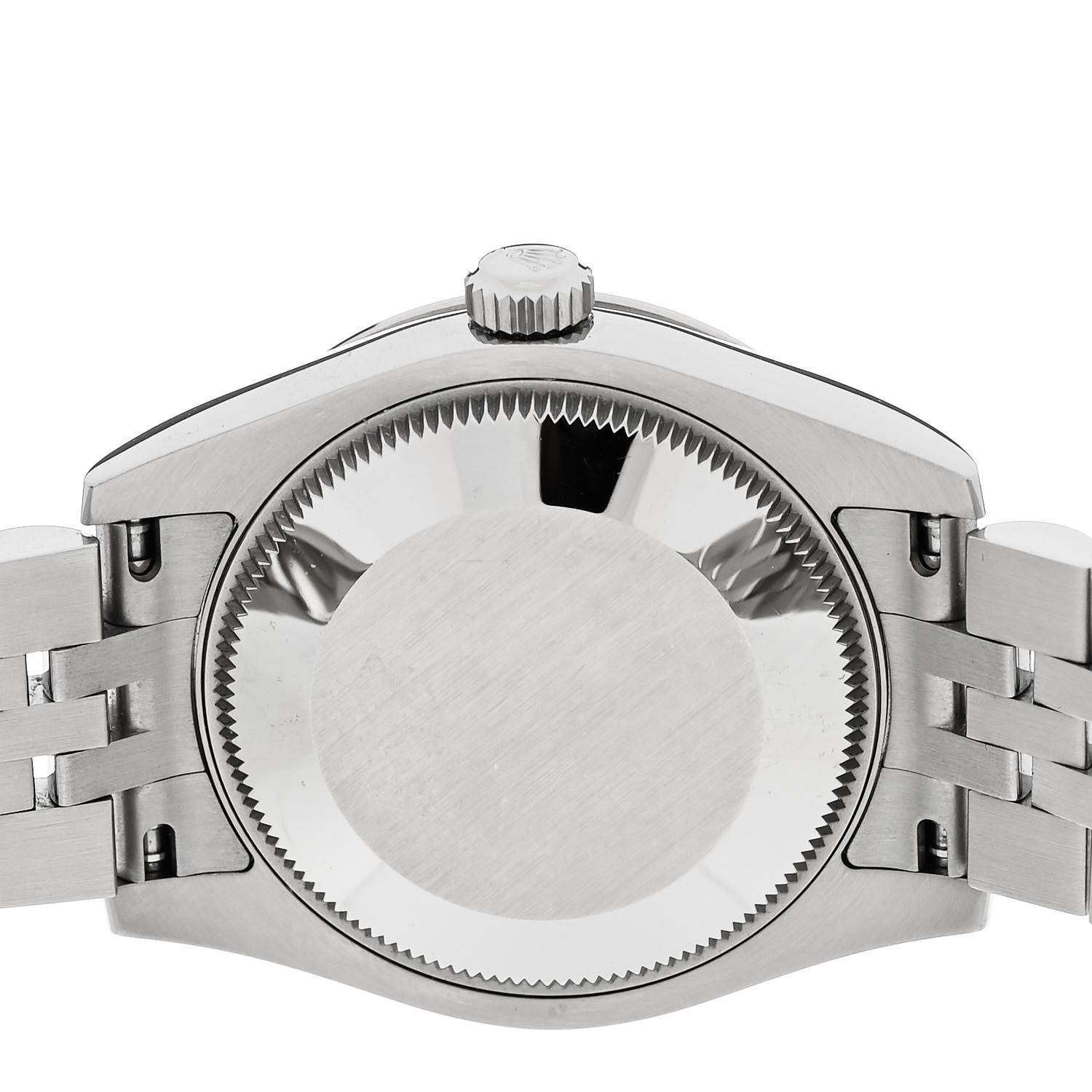 Rolex Stainless Steel 18K White Gold Diamond Mother of Pearl 31mm Oyster Perpetual Datejust Watch Roman 178344 4 of 5