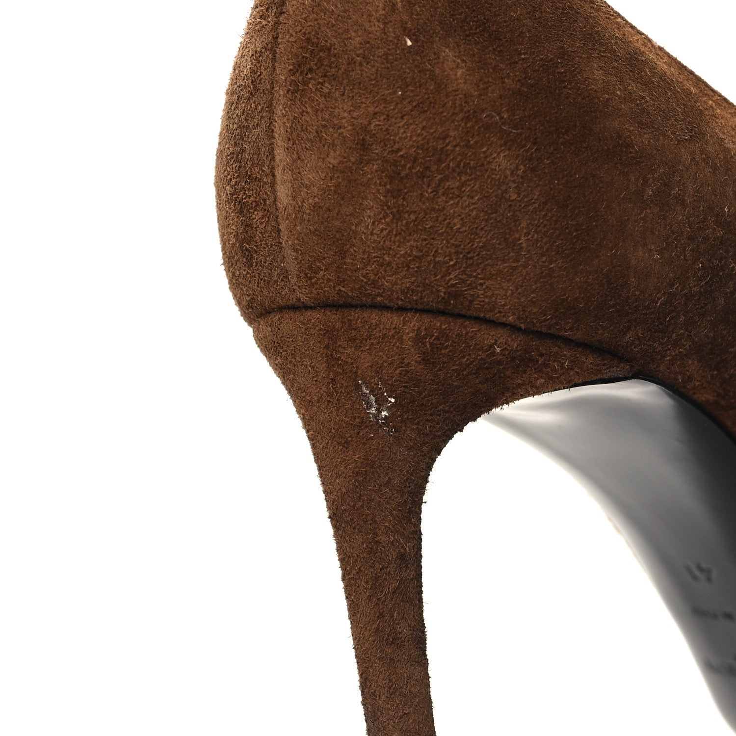 Saint Laurent Suede Zoe 85 Pumps 41 Caramel 5 of 10