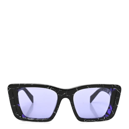 Prada Acetate Symbole Sunglasses SPR 08Y Black Marble 2 of 7