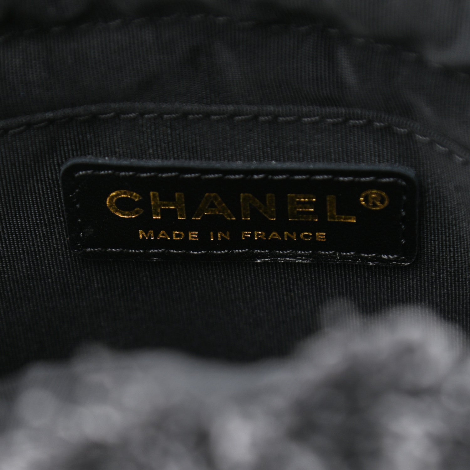 Chanel Denim Quilted Mood Small Bucket With Chain Black Multicolor 6 of 10