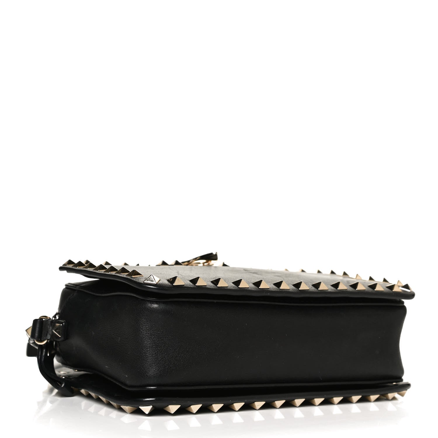 Valentino Garavani Vitello Rockstud Flip Lock Camera Crossbody Bag Black 4 of 12