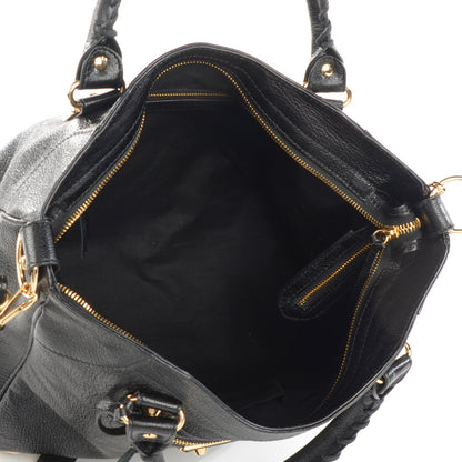 Balenciaga Chevre Gold Metallic Edge Hardware Velo Black 5 of 7