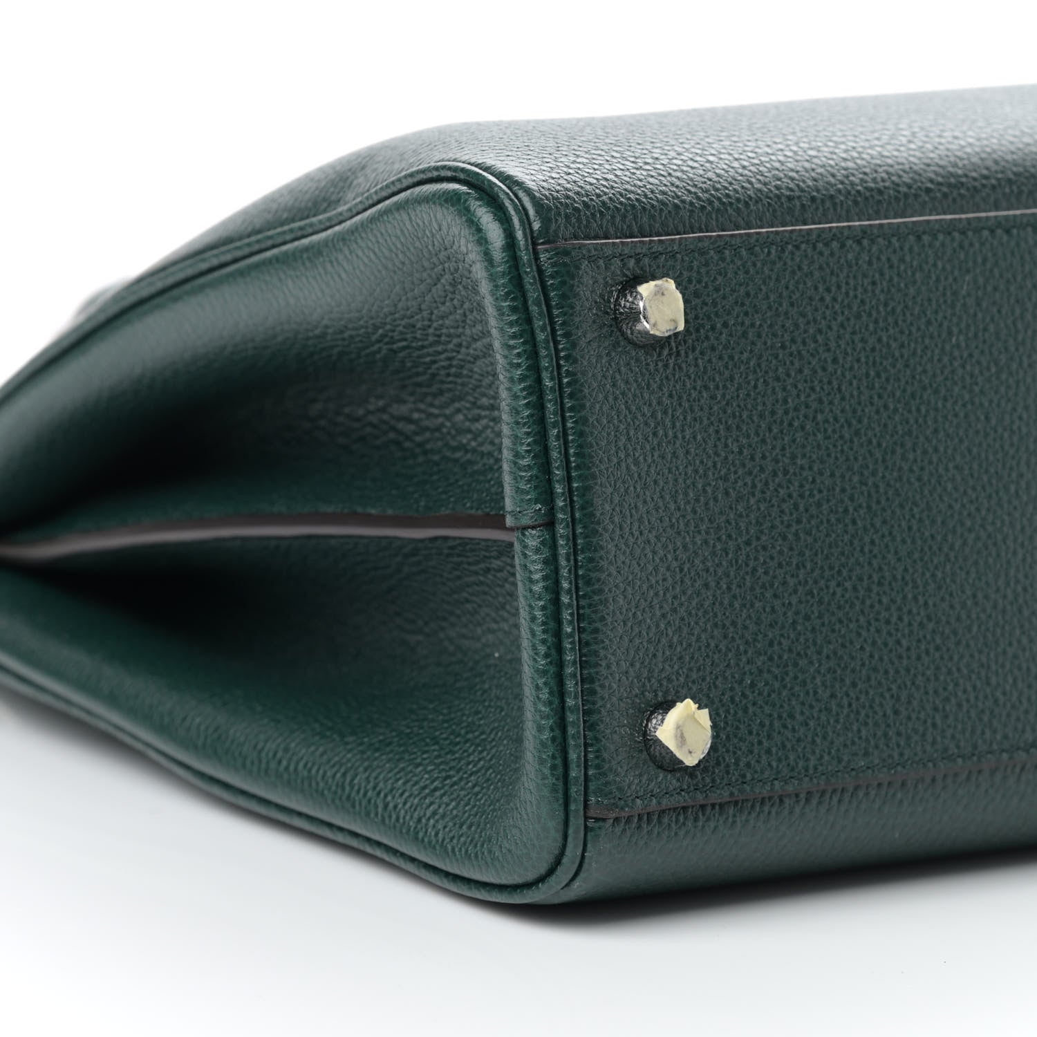 Gucci Grainy Calfskin Medium Zumi Top Handle Bag Vintage Green 8 of 10