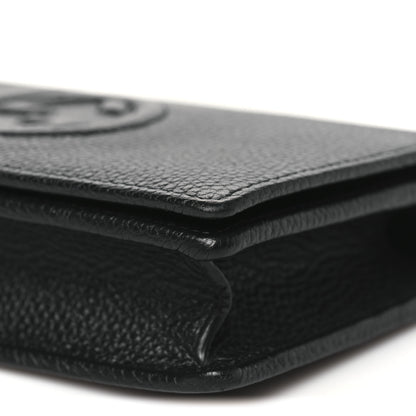 Gucci Pebbled Calfskin Soho Wallet On Chain Black 9 of 9