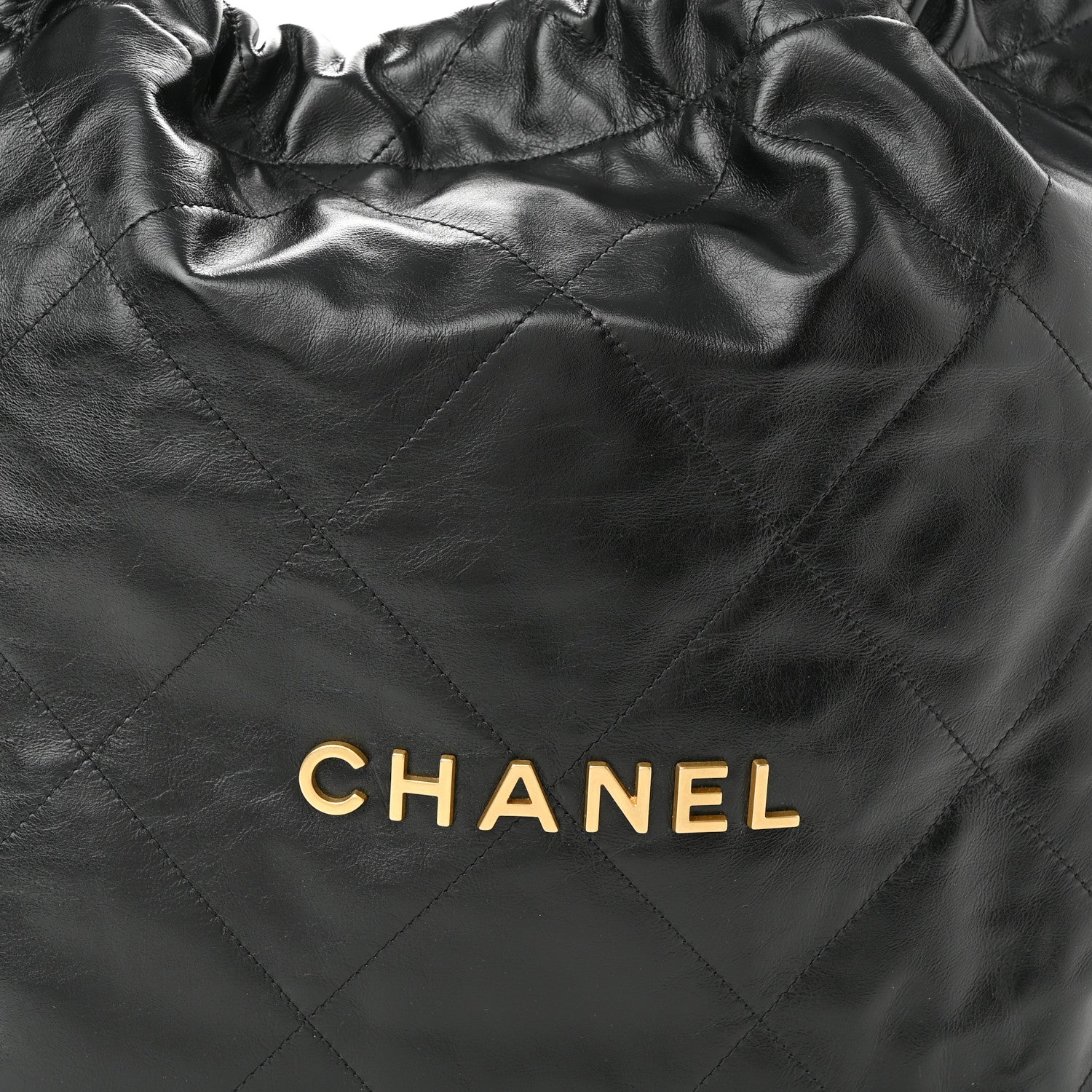 Chanel Shiny Calfskin Quilted Chanel 22 Black 9 of 11