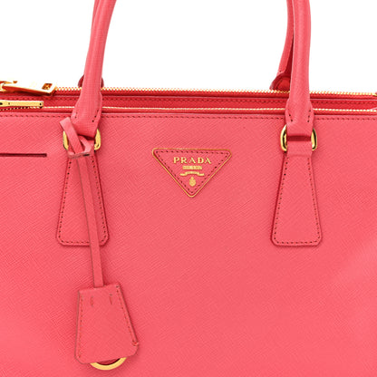 Prada Saffiano Small Galleria Double Zip Tote Peonia 8 of 11