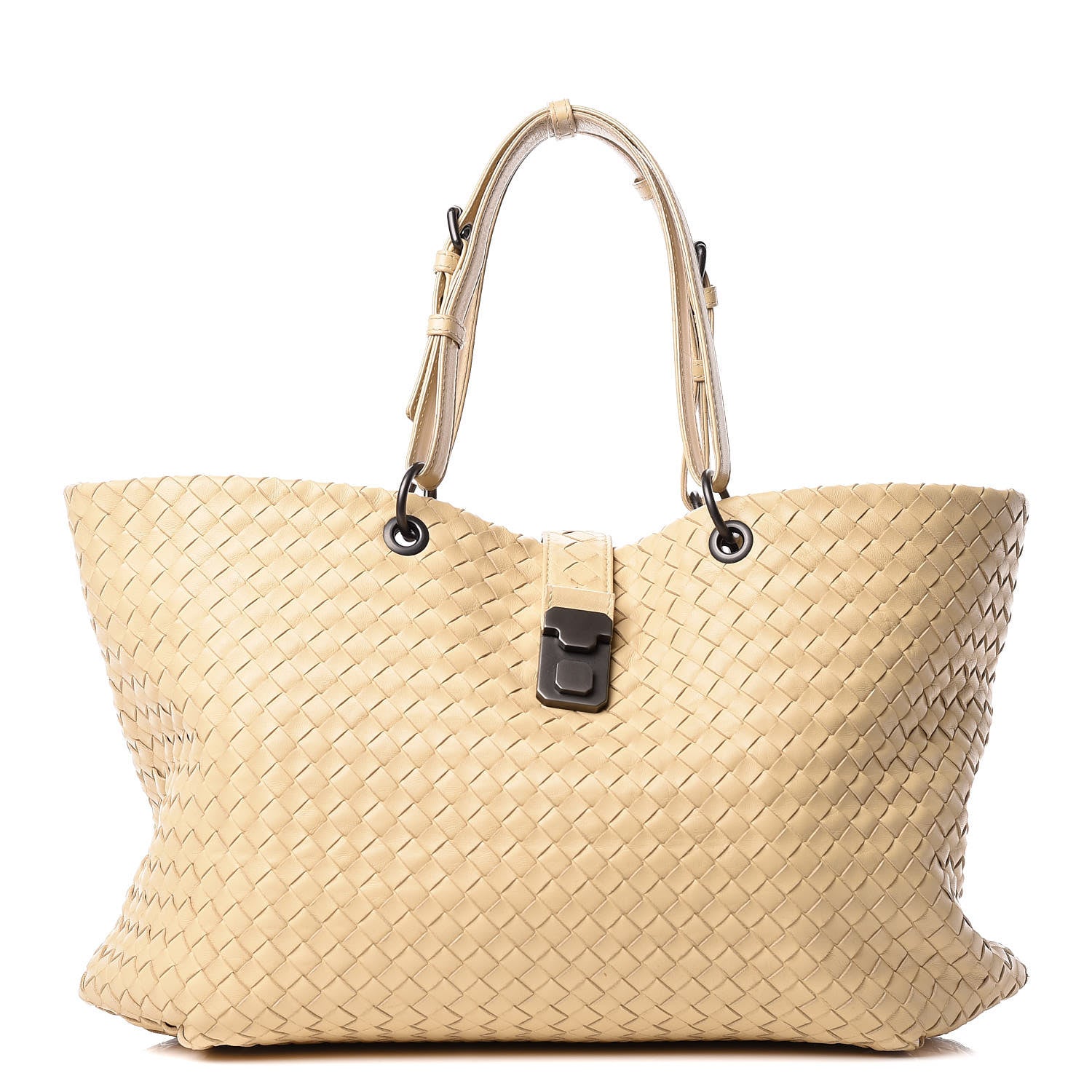 Bottega Veneta Nappa Intrecciato Large Capri Tote Banane 1 of 14