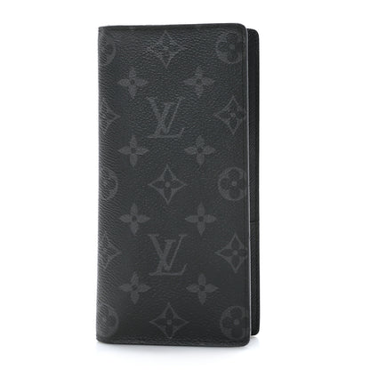 Louis Vuitton Monogram Eclipse Brazza Wallet 1 of 9