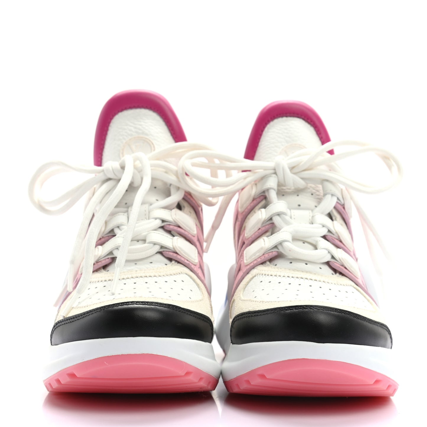 Calfskin Nylon LV Pop Archlight Sneaker 35 Pink Multicolor