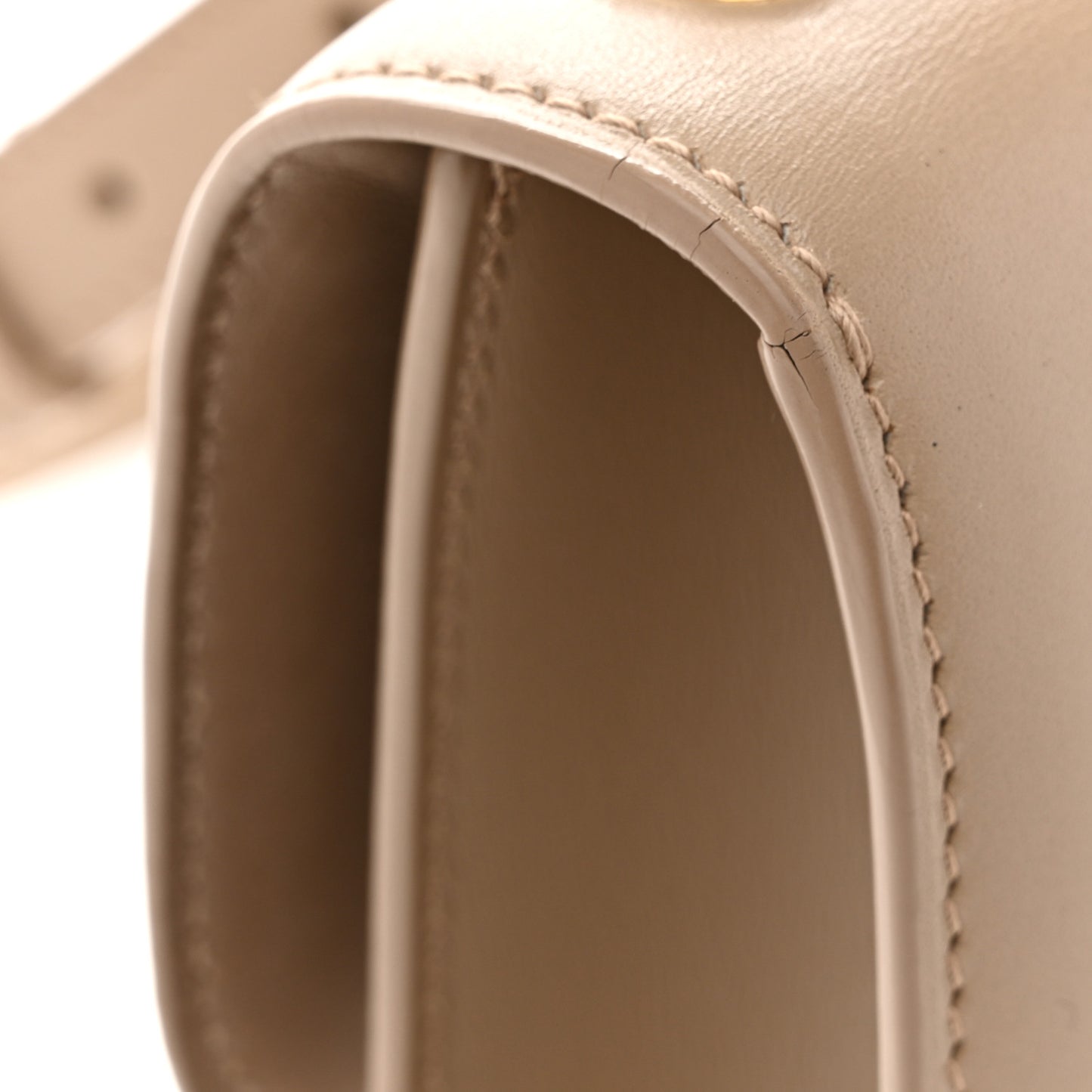 Smooth Calfskin Le Carre Satchel Dark Beige