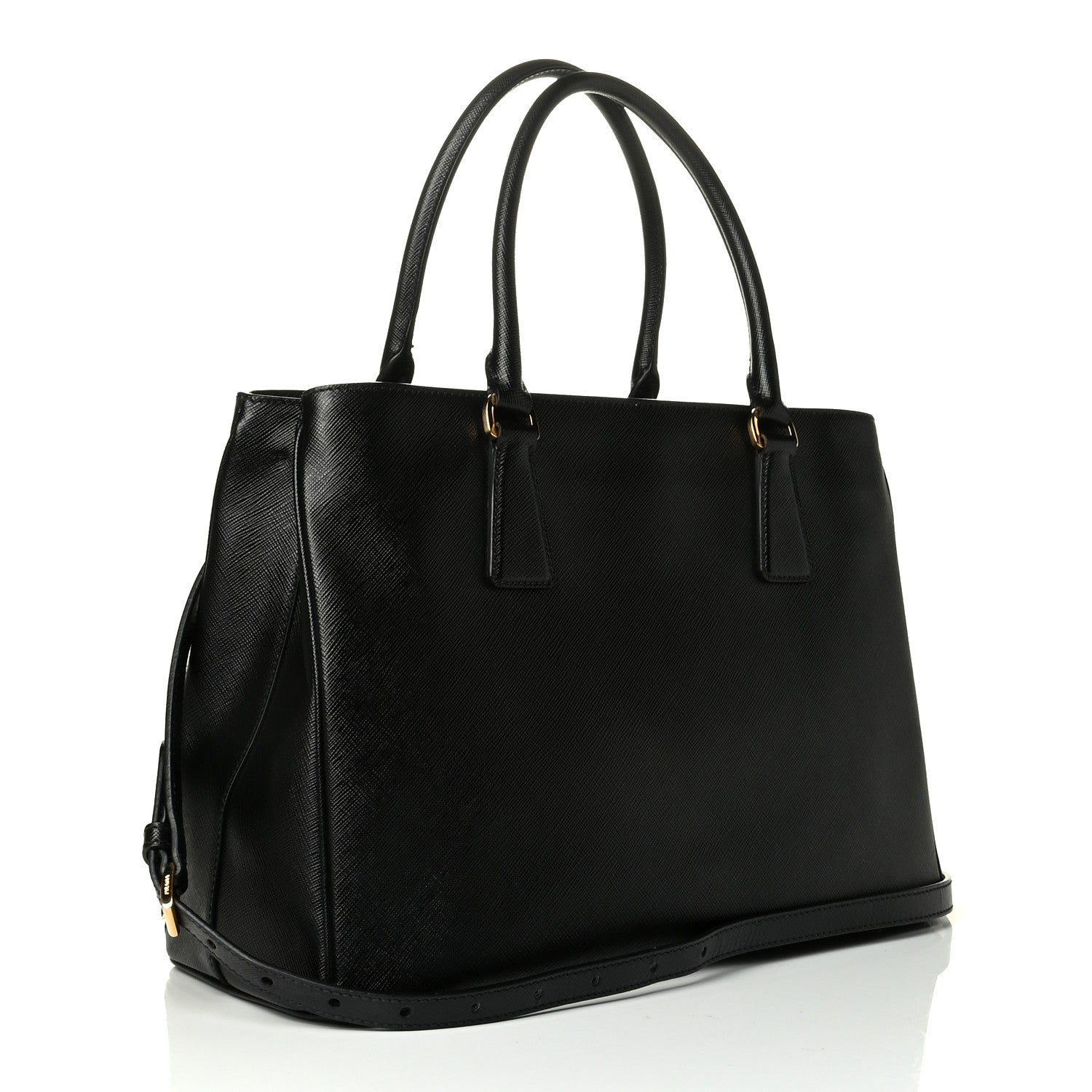Prada Saffiano Lux Medium Tote Black 2 of 7