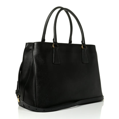 Prada Saffiano Lux Medium Tote Black 2 of 7