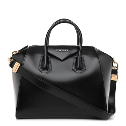 Givenchy Shiny Lord Calfskin Medium Antigona Black 1 of 9