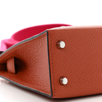 Hermes Chevre Mysore Mini Kelly Sellier 20 Cuivre Rose Mexico 9 of 11