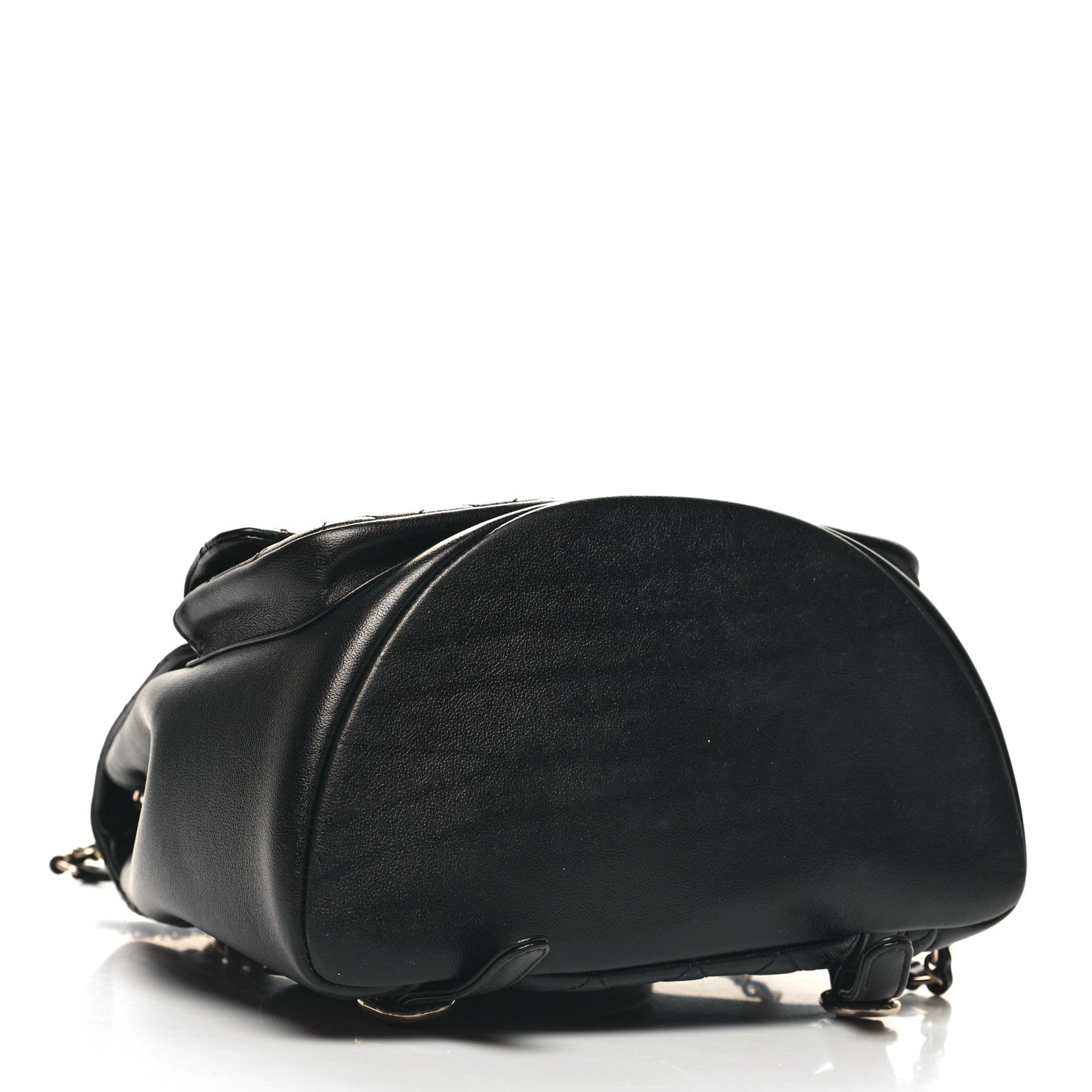 Chanel Calfskin Quilted Large Duma Pockets Drawstring Backpack Black 4 of 10