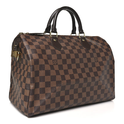 Louis Vuitton Damier Ebene Speedy 35 3 of 9