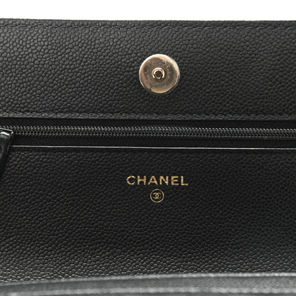 Chanel Caviar Quilted Tiny CC Wallet On Chain WOC Black 6 of 11