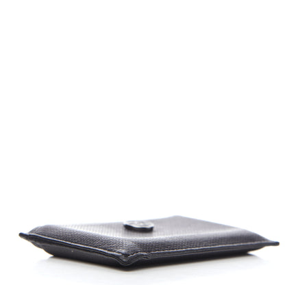 Chanel Grained Calfskin CC Button Card Holder Black 3 of 7