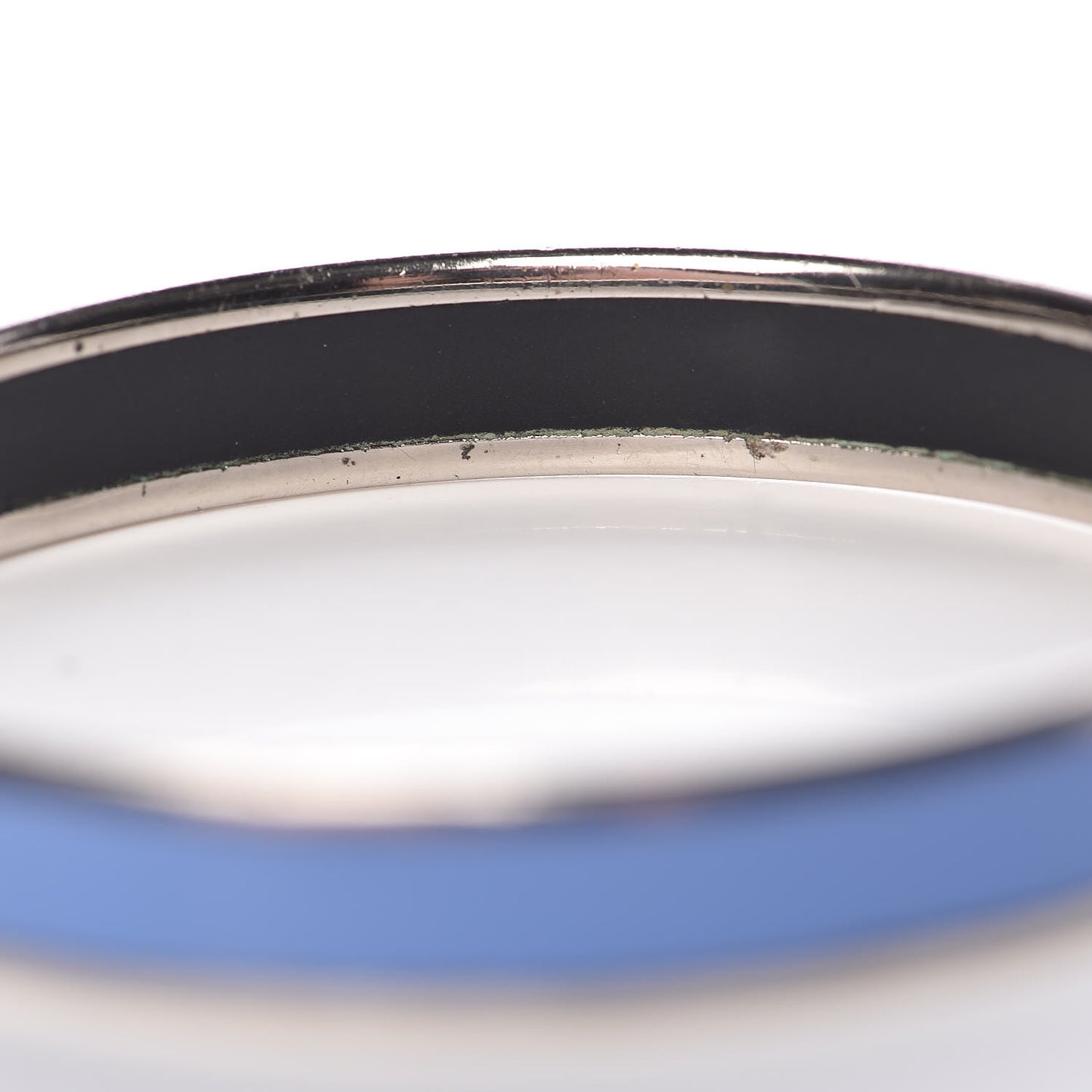 Enamel Printed Narrow Caleche Bracelet 65 Bleu