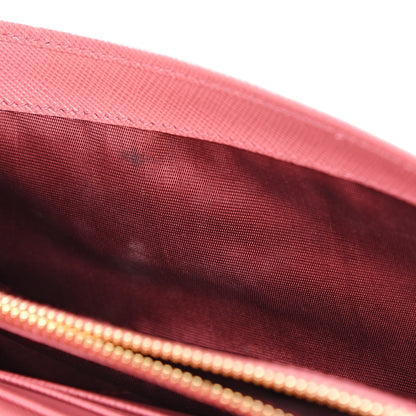 Prada Saffiano Metal Oro Chain Wallet Peonia 9 of 14
