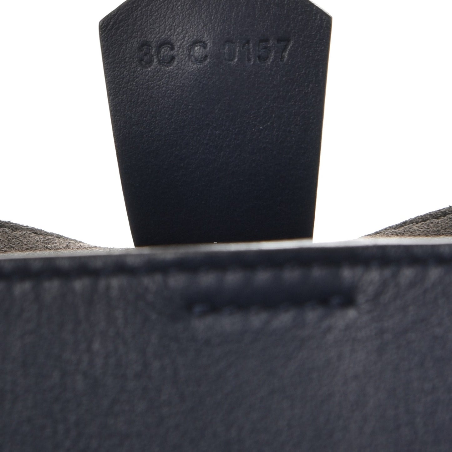 Calfskin Infinity Bucket Bag Night Blue
