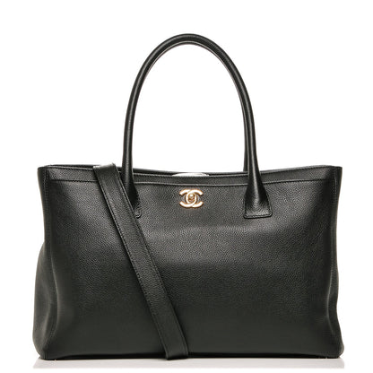 Chanel Calfskin Cerf Executive Shopper Tote Black 1 of 7