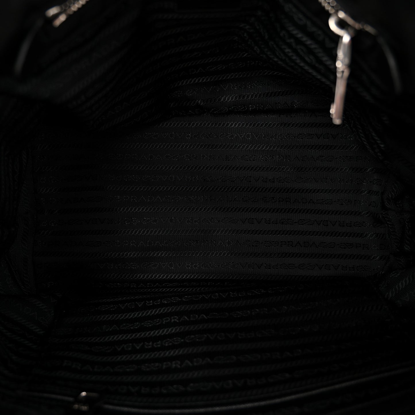 Nylon Tessuto Impuntu Quilted Tote Black