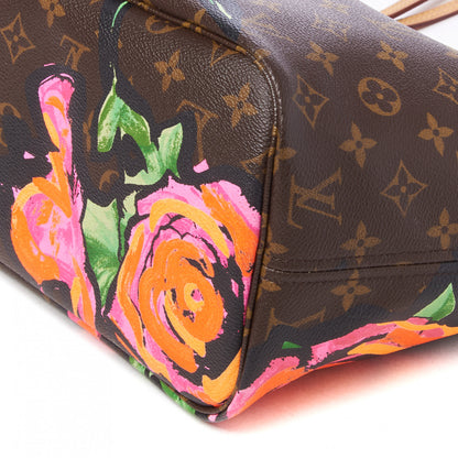 Louis Vuitton Monogram Roses Neverfull MM 5 of 10